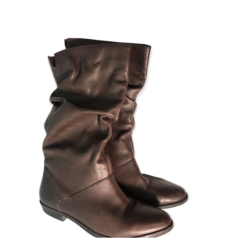 Diba Vintage Brown Mid-Calf Leather Boots